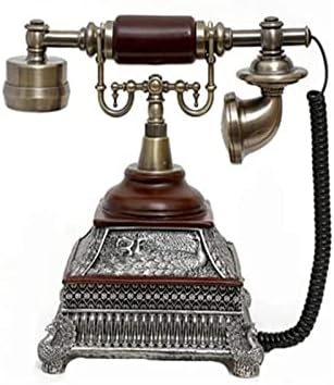 Sabit Telefon Moda Kablolu Telefon Döner Telefon Masaüstü Telefon ve Kablolu Dekoratif Telefon kırmızı Kahverengi Dekorasyon için uygun