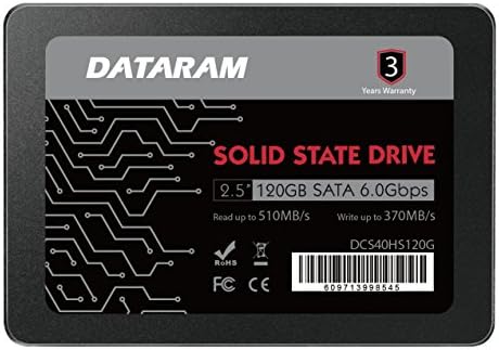 Dataram 120 GB 2.5 SSD Sürücü Katı Hal Sürücü ile Uyumlu BİOSTAR Yarış B350ET2