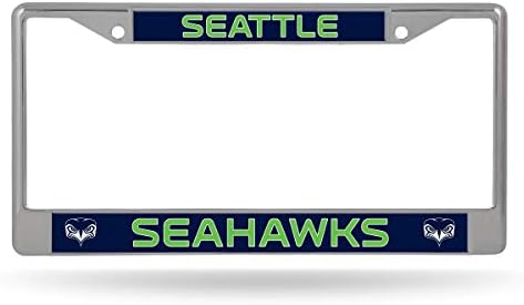 Rıco Endüstrileri NFL Seattle Seahawks İkincil 12 x 6 Gümüş Krom Çerçeve W ' Çıkartması Ekle Araba / Kamyon / SUV Oto Aksesuar