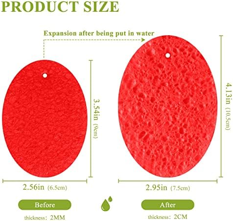 Coıkll Kırmızı Düz Renk Mutfak Süngerleri Temizleme Kokusuz Çizilmez bulaşık süngeri Temizlik Yemekleri için Banyo-3 ADET