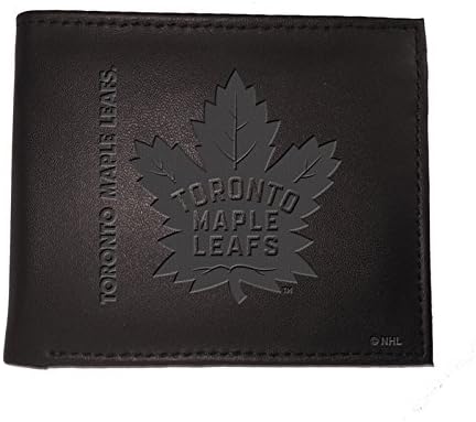 Takım Sporları Amerika NHL Toronto Maple Leafs Siyah Cüzdan / Çift Katlı / Resmi Lisanslı Damgalı Logo / Deriden Yapılmış / Para ve