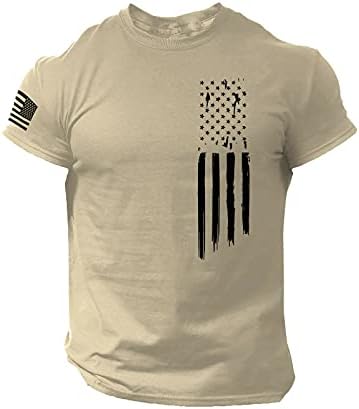BİFUTON Tişörtleri Gömlek Erkekler için, Erkek Grafik T-Shirt Vintage Gömlek Kısa Kollu 3D Crewneck Atletik Egzersiz Tee Bluz Tops
