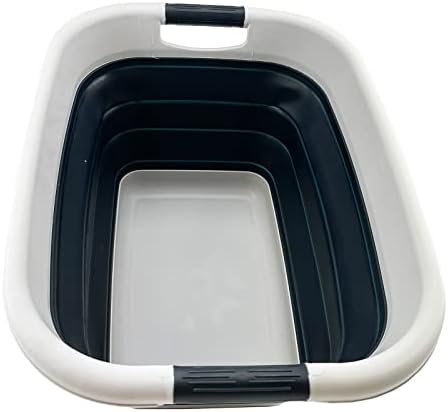 SAMMART 25L (6,6 Galon) Katlanabilir Çamaşır Sepeti / Küvet-Katlanabilir Saklama Kabı / Düzenleyici-Portatif Çamaşır Kutusu-Yerden