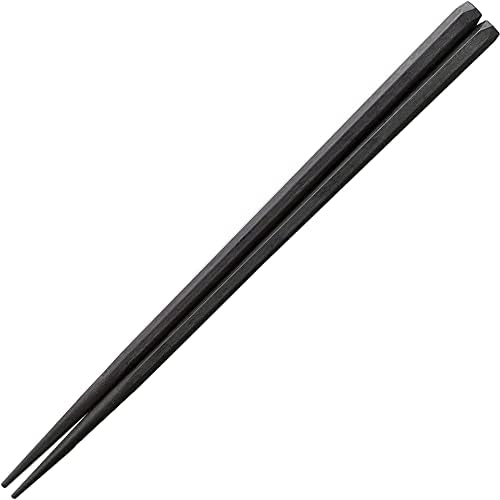 Fukui Craft SPS Resin Chopsticks, Ticari Kullanım, Japon Malı, Bulaşık Makinesinde Yıkanabilir, Altıgen Çubuklar, Çapraz Kafa, Siyah,