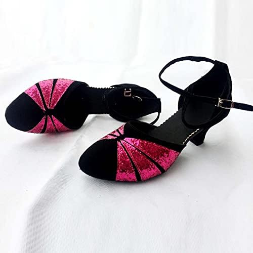 RbCulf Dans Sandalet Bayan Moda Sequins Plaj Parti Balo Salonu Elbise Ayakkabı Rahat Stiletto Kayma Slaytlar Sandalet Ayakkabı