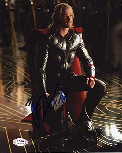 Chris Hemsworth olarak Thor Ragnarok Avengers Infinity Savaş Endgame 8x10 Fotoğraf İmzalı İmzalı Otantik PSA / DNA COA