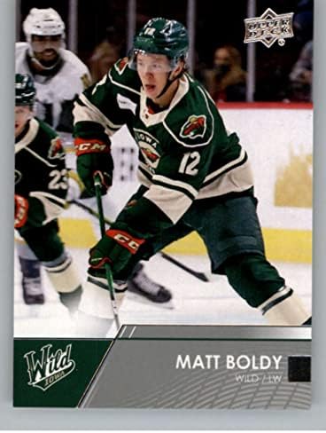 2021-22 Üst Güverte AHL 3 Matt Boldy RC Çaylak Iowa Vahşi Hokey Ticaret Kartı