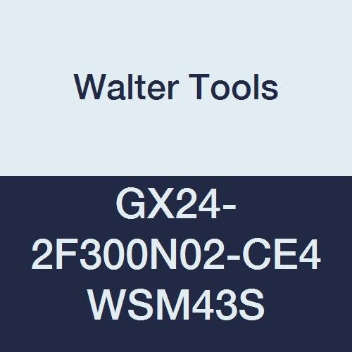 Walter Araçları GX24-2F300N02-CE4 WSM43S Karbür Tiger-Tec Kanal Açma Endekslenebilir Dönüm Ekleme, 0.008 Köşe Yarıçapı (10'lu paket)