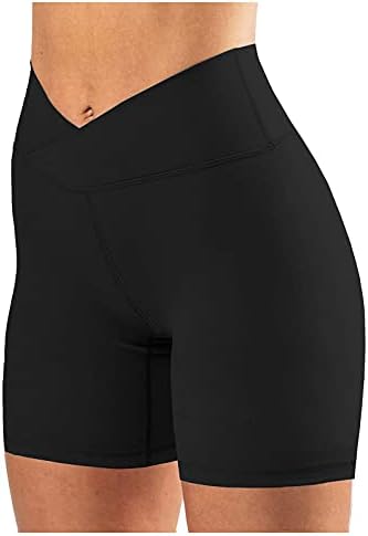 ZDFER Ganimet Şort Kadınlar için Yüksek Belli Şort kadın Rahat Ganimet Egzersiz Yoga Biker Şort Atletik fitness pantolonları