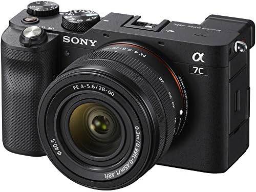 Sony a7c Aynasız Tam Çerçeve Kamera Alfa 7C Vücut ile 28-60mm F4-5.6 Lens Kiti Siyah ILCE7CL/B Paketi ile Deco Dişli Kılıf + Ekstra