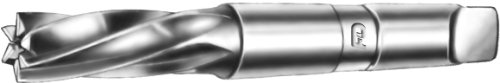 F & D Takım Şirketi 18621-S208 Çoklu Flüt Son İşlem Frezesi, Yüksek Hız Çeliği, 1/4 Değirmen Çapı, 5 Numara B&S Konik Şaft, 5/8 Flüt