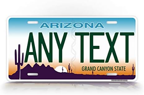 SignsAndTagsOnline Özel Arizona Eyalet Plakası AZ Kaktüs Otomatik Etiket Resmi Kopyası Herhangi Bir Metin! Kişiye Özel Tabela