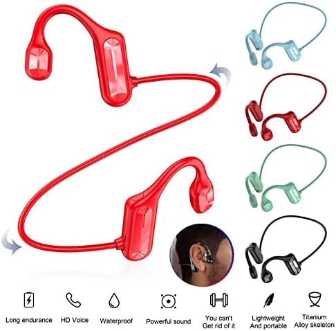 Kablosuz Kulaklıklar Bluetooth Kulaklıklar, Gerçek Kemik İletimli Kulaklıklar, Bluetooth 5.2 Açık Spor Kulaklık İş Kulaklığı, Uyku