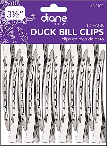Diane Duck Bill Clip, 3'lü Paket, Hafif, 3,5’, 3,5 inç, alüminyum, paslanmaz, saç tokası, saç pençesi, saçınızı yerinde tutar, saçınızda