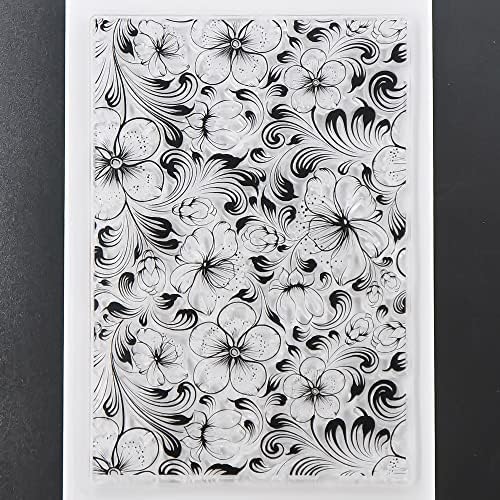 DDOUJOY Çiçekler Yapraklar Arka Plan Temizle Pullar Kart Yapımı için Dekorasyon ve DIY Scrapbooking 3020961