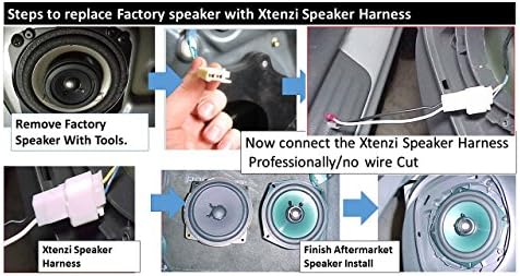 Xtenzı 2 Çift Hoparlör Kablo Demeti Seti GM, Dodge, AMC, Isuzu, Suzuki ve Toyota ile Uyumlu