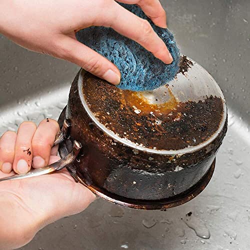 12 Packs Çelik Yün Sabun Pedleri - Metal Ovma Temizleme Pedleri Yemekleri, Tencere, Tavalar, ve Fırınlar - Kolay Temizlik için önceden